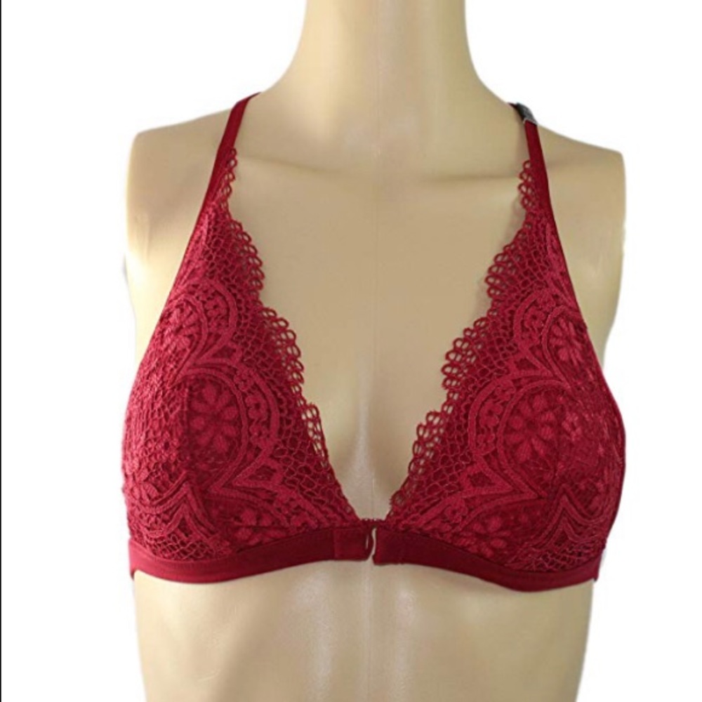 VS Front-Close Triangle Lace Bralette